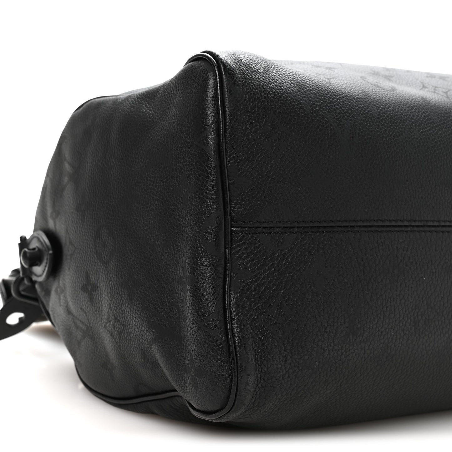 Calfskin Monogram Speedy P9 Bandouliere 30 Ultra Black