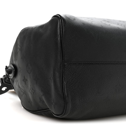 Louis Vuitton Calfskin Monogram Speedy P9 Bandouliere 30 Ultra Black 9 of 10
