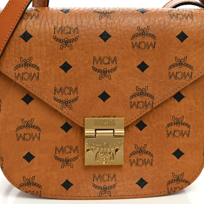 MCM Visetos Patricia Crossbody Bag Cognac 7 of 9