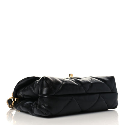 Chanel Lambskin Quilted Small Chain Top Handle Flap Black 4 of 9