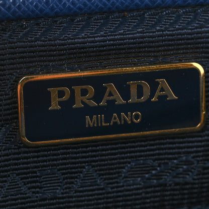 Prada Saffiano Mini Front Pocket Crossbody Bag Bleuette 6 of 14