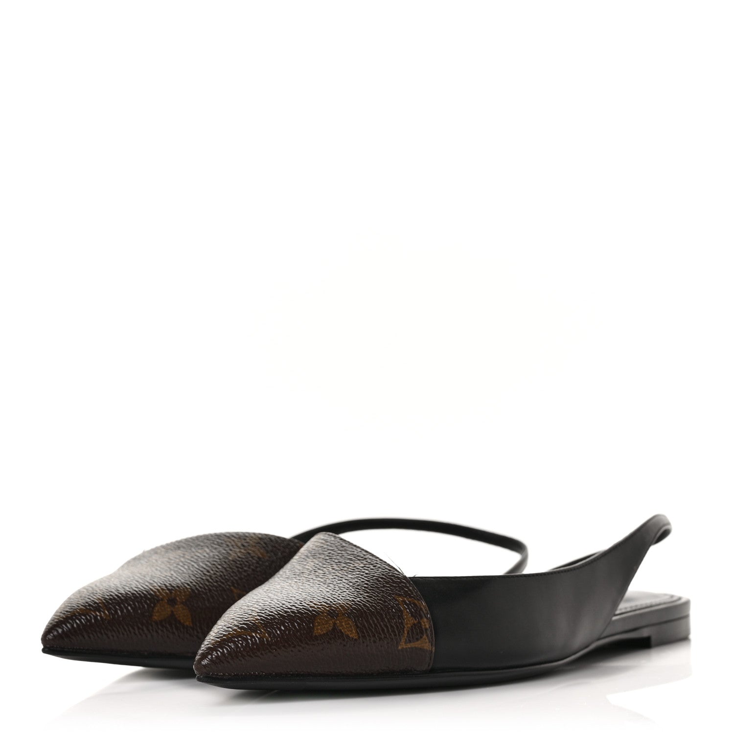 Louis Vuitton Patent Monogram Cherie Slingback Ballerina Flats 38 3 of 8