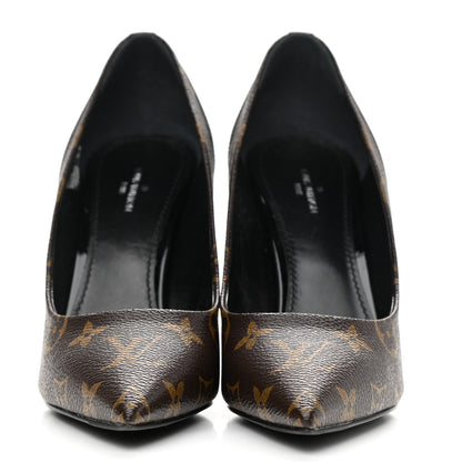 Louis Vuitton Monogram Cherie Pumps 38 Black 2 of 10