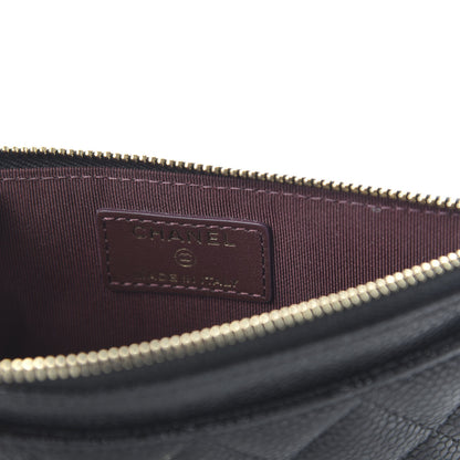 Chanel Caviar Quilted Classic Zip Pouch Black 8 of 10