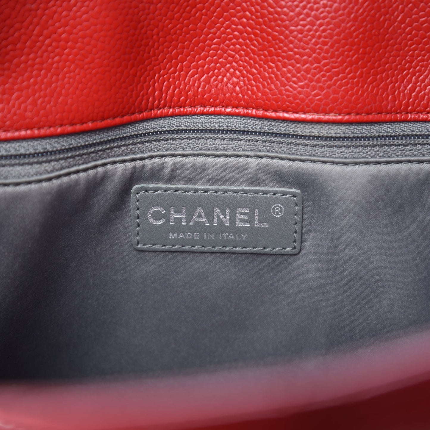 Caviar Quilted Grand Shopping Tote GST Red
