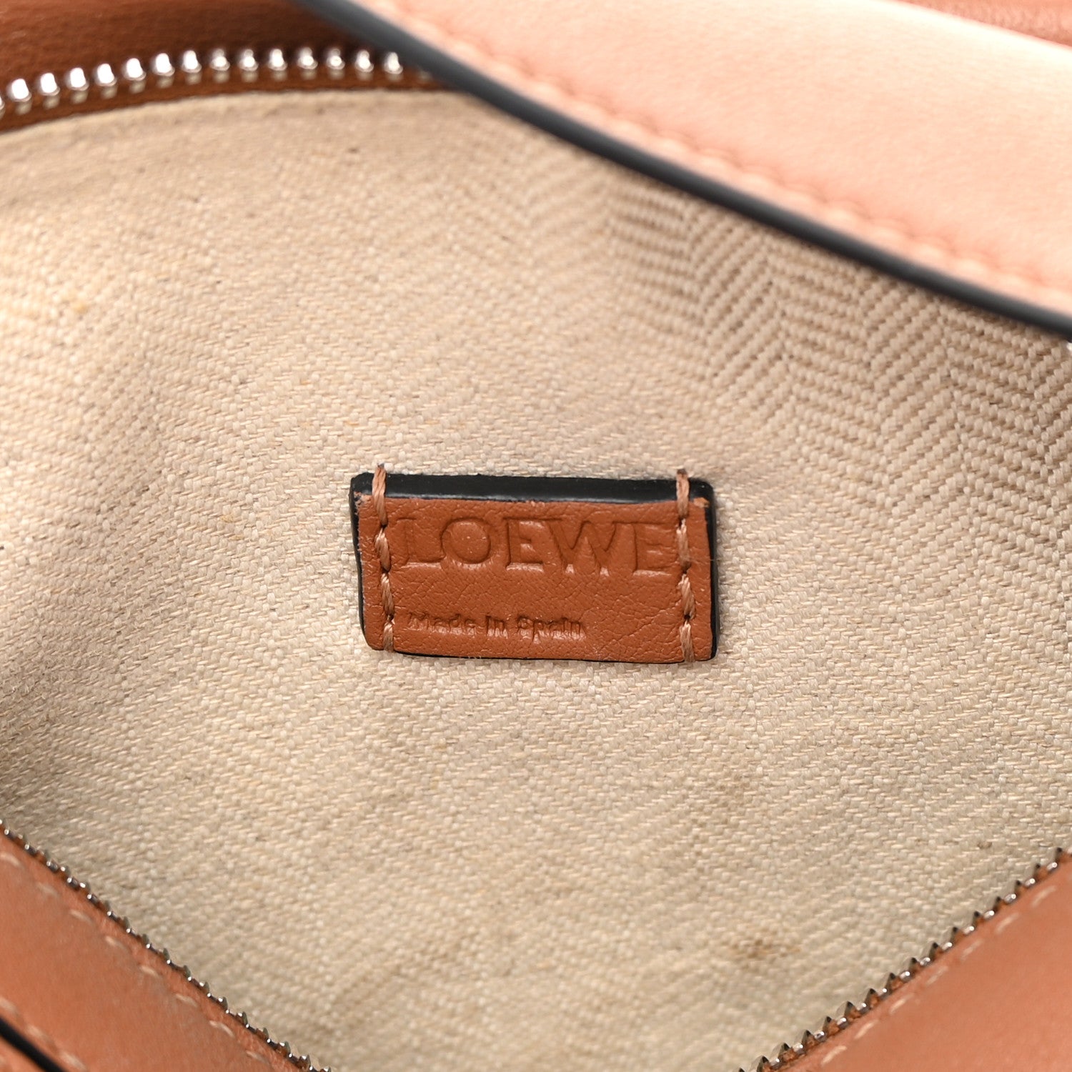 Loewe Calfskin Mini Puzzle Bag Tan 6 of 19