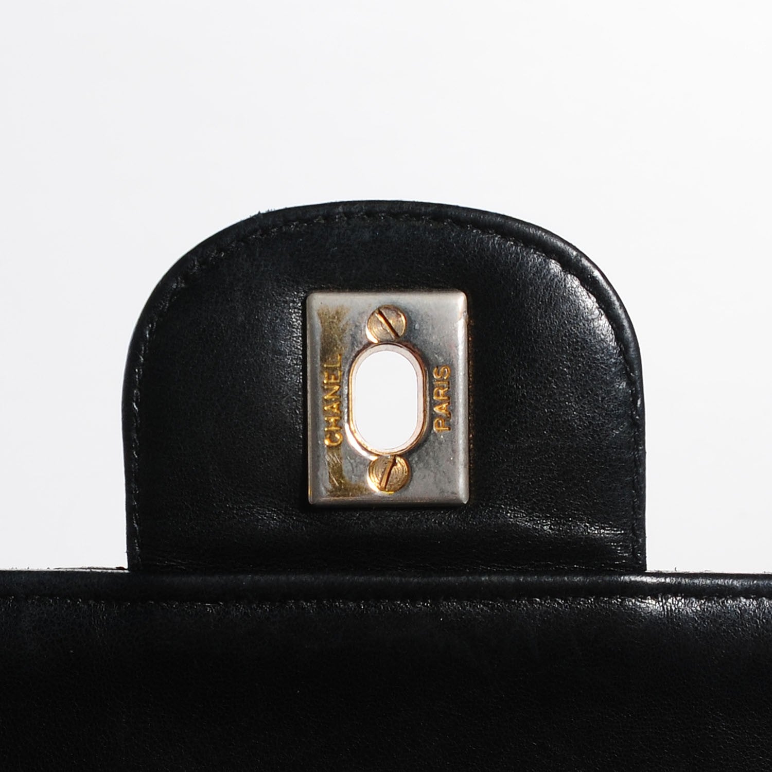 Chanel Lambskin Quilted Medium Double Flap Black 5 of 9