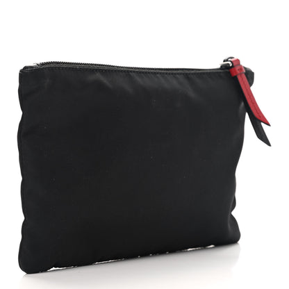 Prada Tessuto Nylon Smalto Pouch Black 3 of 9
