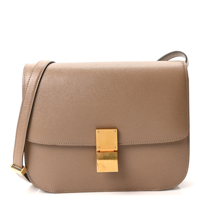 Celine Liege Calfskin Medium Classic Box Flap Bag Taupe 1 of 11