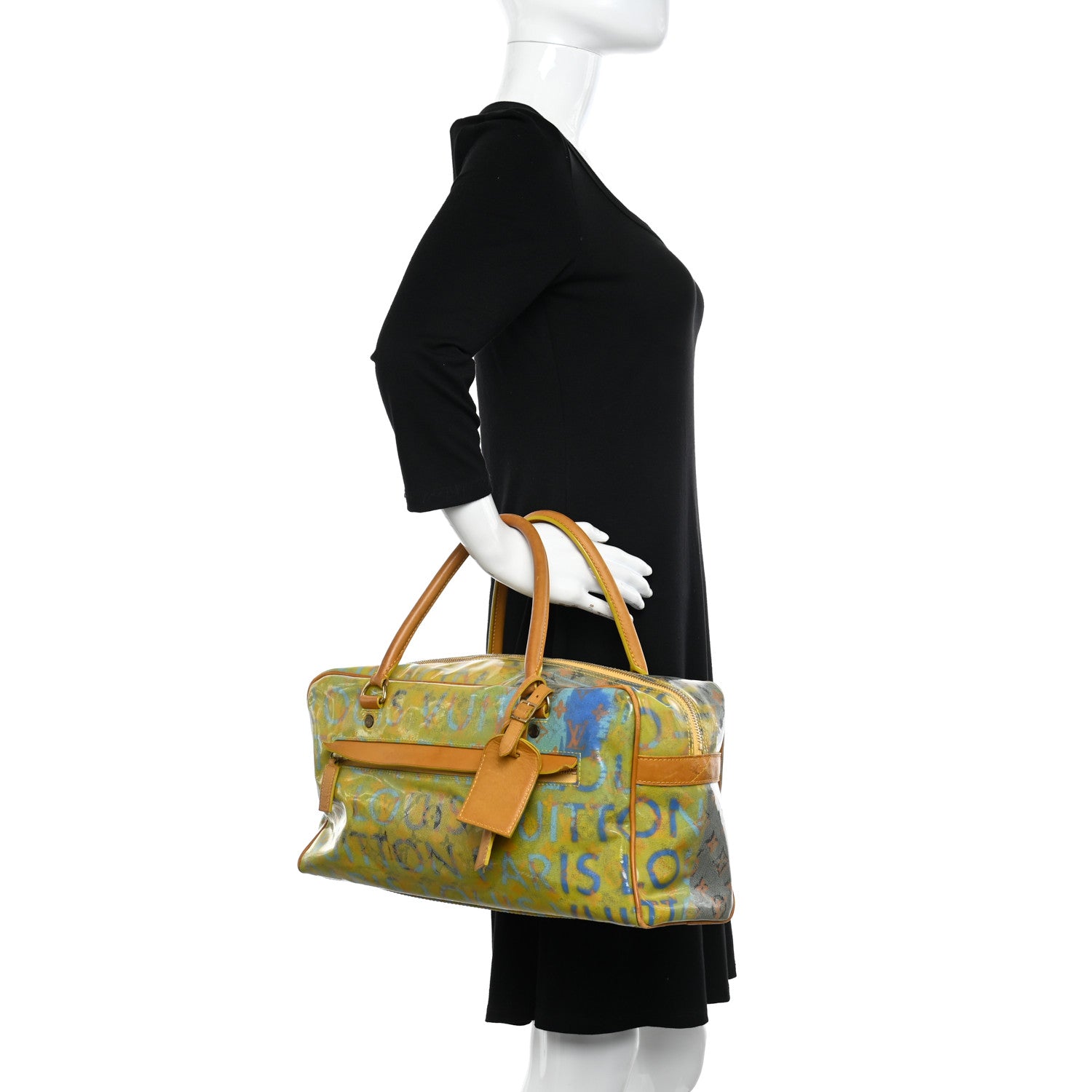 Louis Vuitton Monogram Pulp Defile Weekender PM Yellow 2 of 17