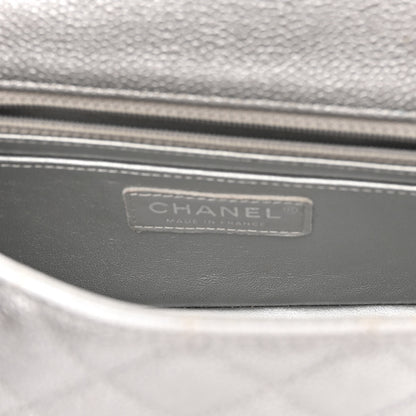 Chanel Metallic Caviar Quilted Mini Rectangular Flap Silver 6 of 11