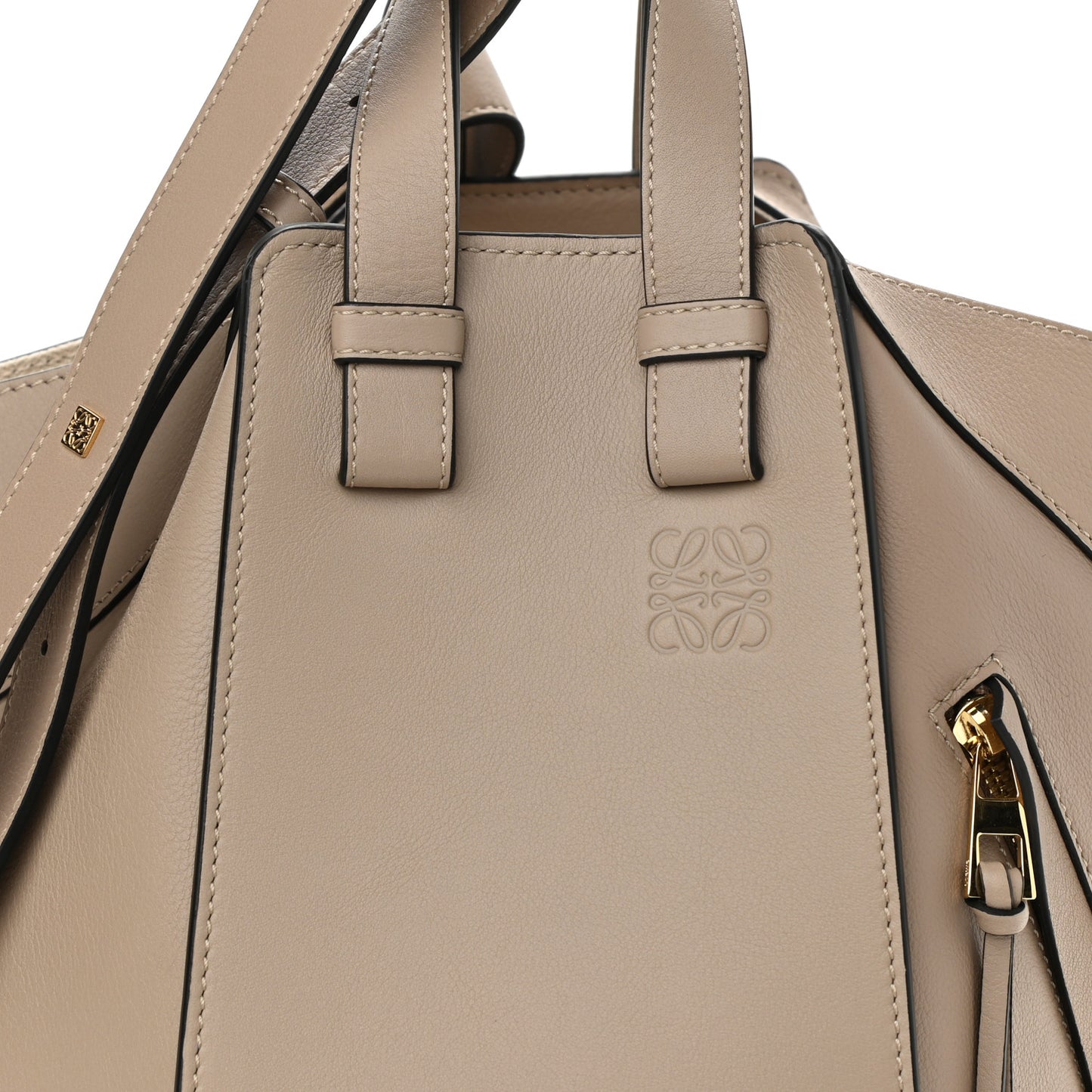 Calfskin Small Hammock Shoulder Bag Sand