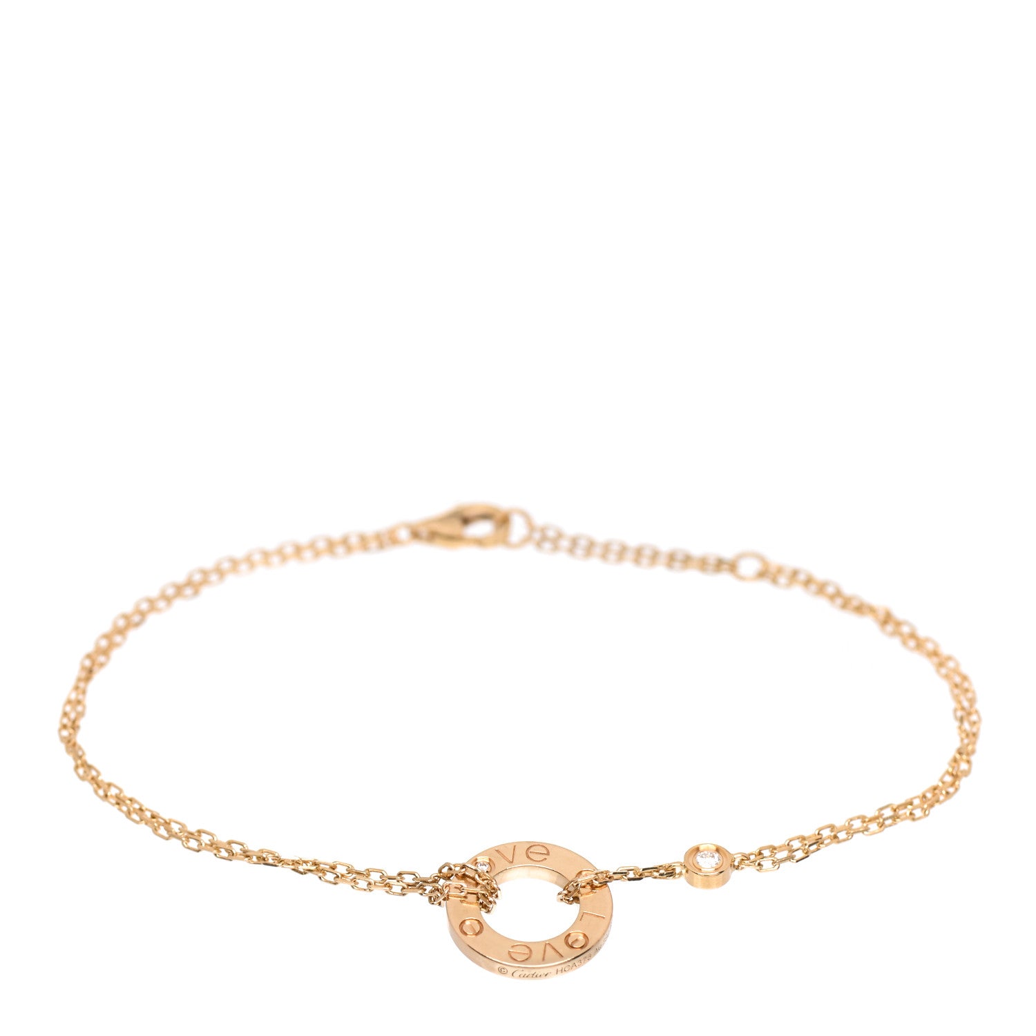 Cartier 18K Yellow Gold Diamond LOVE Bracelet 1 of 5
