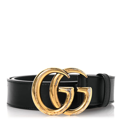 Gucci Moon Calfskin Double G 30mm Belt 80 32 Black 1 of 7