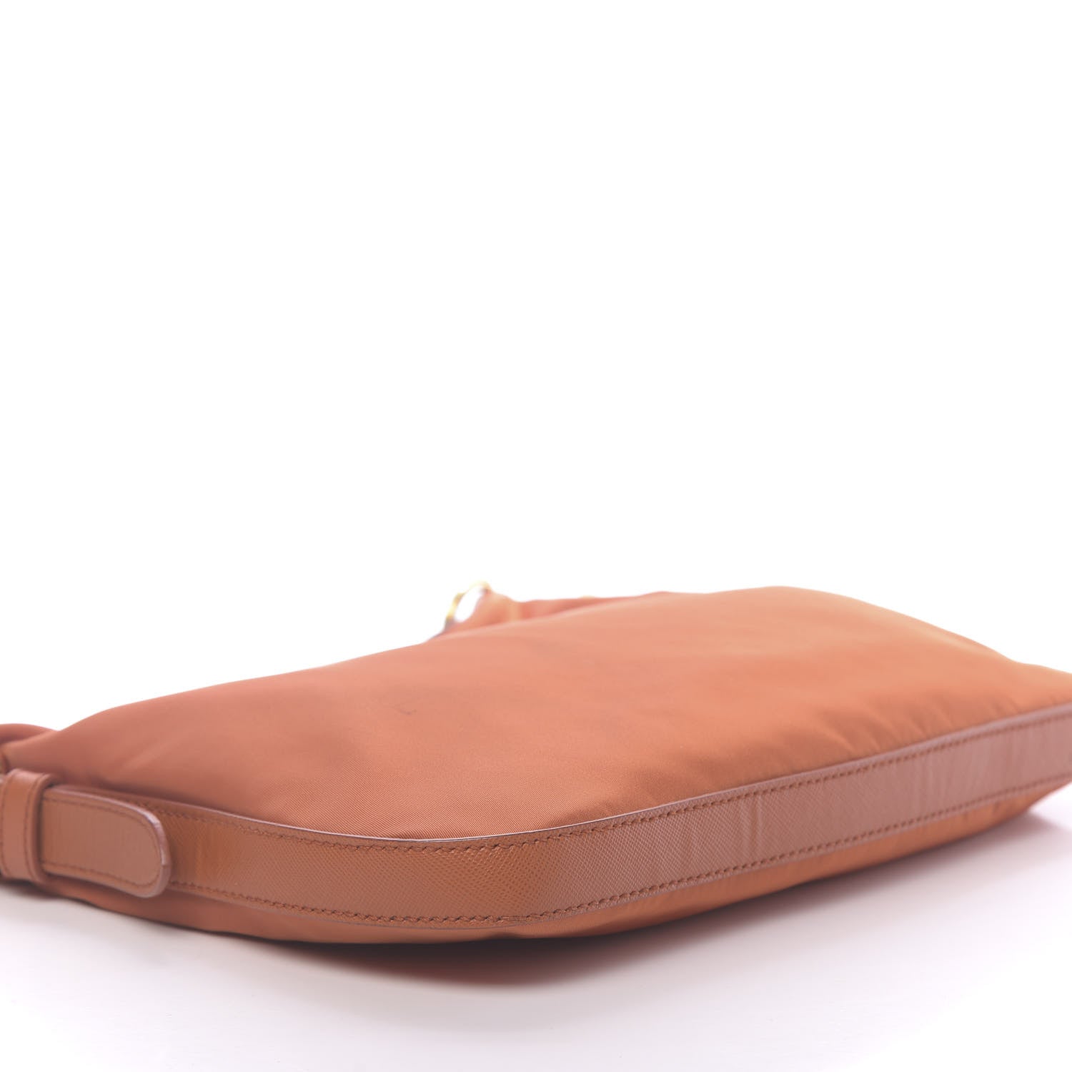 Prada Tessuto Nylon Saffiano Crossbody Bag Papaya 8 of 12