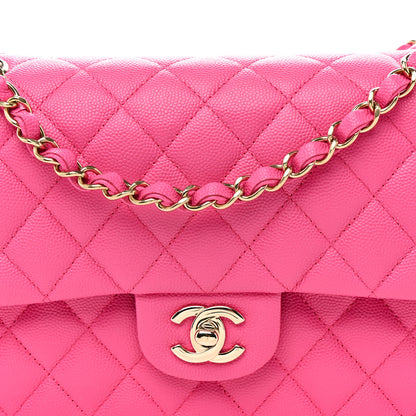 Chanel Caviar Quilted Medium Double Flap Pink Pink 8 of 11