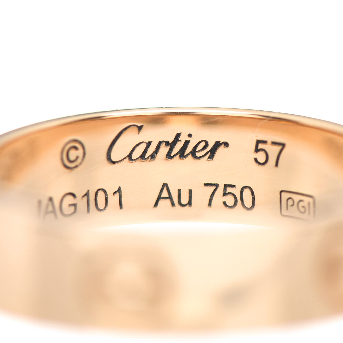 18K Yellow Gold 5.5mm LOVE Ring 57 8