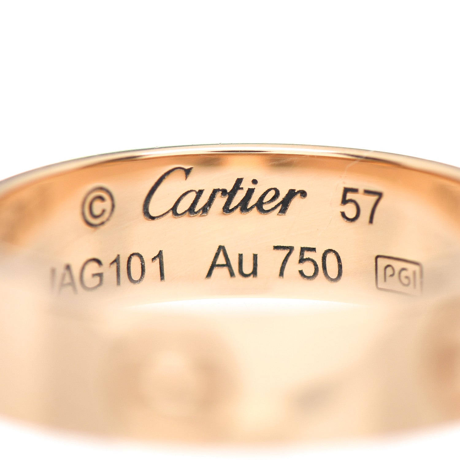 Cartier 18K Yellow Gold 5.5mm LOVE Ring 57 8 4 of 5