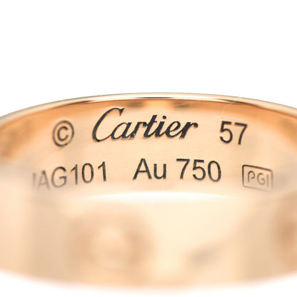 Cartier 18K Yellow Gold 5.5mm LOVE Ring 57 8 4 of 5