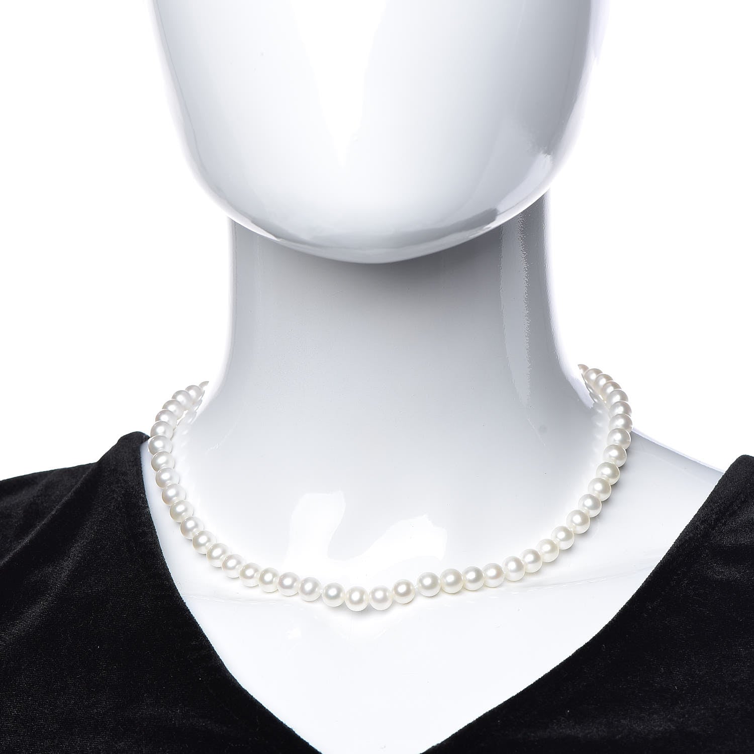 Tiffany Sterling Silver Freshwater Pearl 6-7mm Ziegfeld Necklace 2 of 4