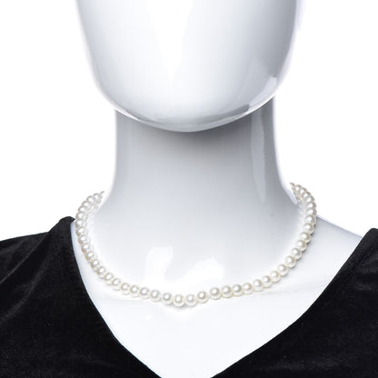 Tiffany Sterling Silver Freshwater Pearl 6-7mm Ziegfeld Necklace 2 of 4