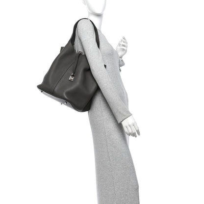 Hermes Taurillon Clemence Picotin Lock TGM Graphite 2 of 10
