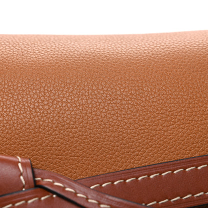 Loewe Grained Calfskin Small Gate Crossbody Bag Caramel Pecan 8 of 10