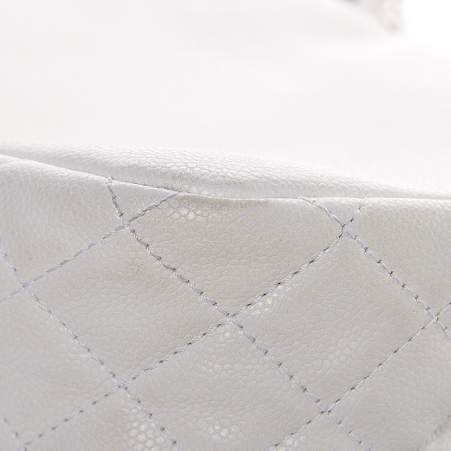 Caviar Large Timeless CC Flap White
