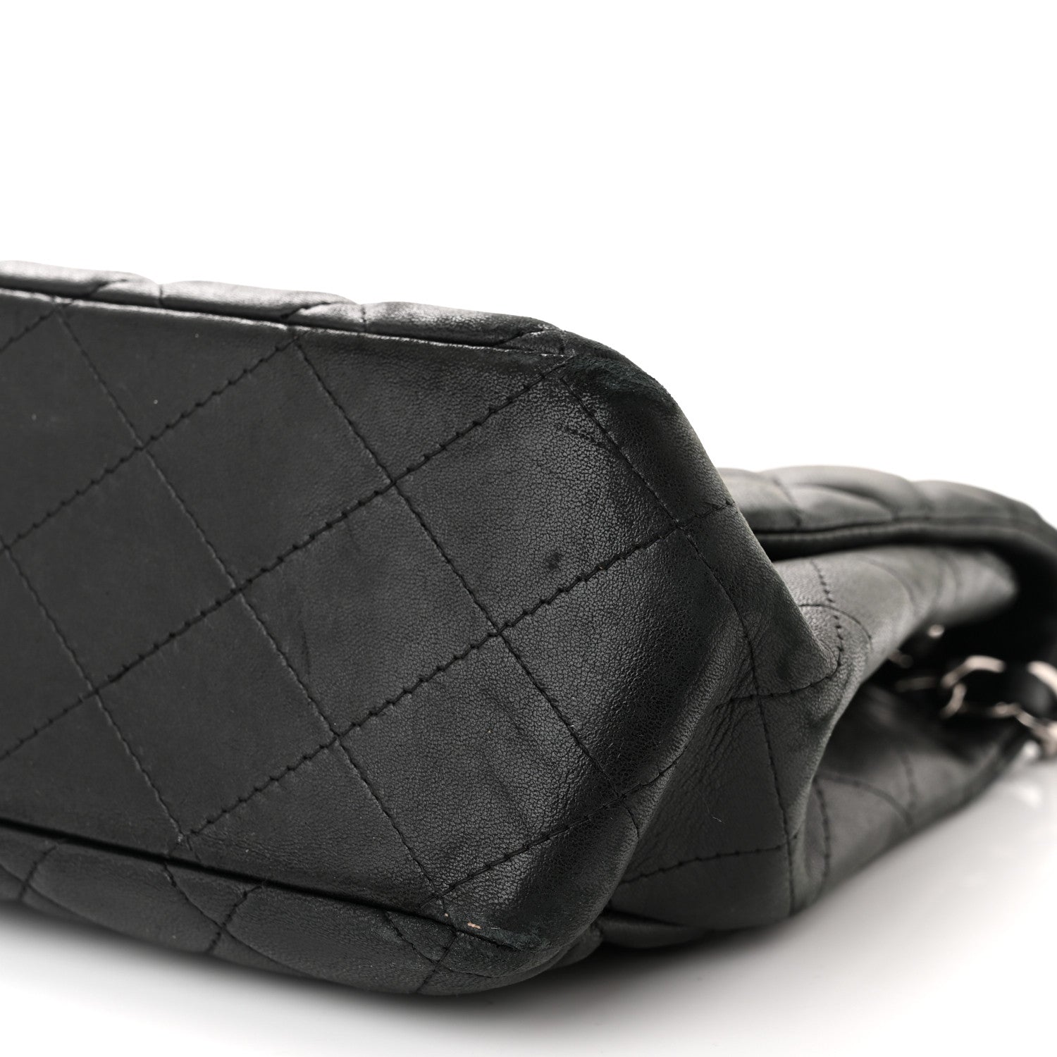 Chanel Lambskin Quilted Jumbo Single Flap Black 10 of 15