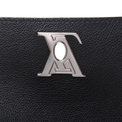 Louis Vuitton Calfskin Lockme Mini Backpack Black 7 of 14