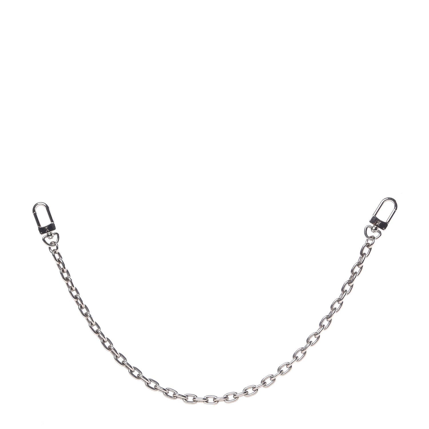 Louis Vuitton XL Pochette Extender Key Ring Chain Silver 1 of 3