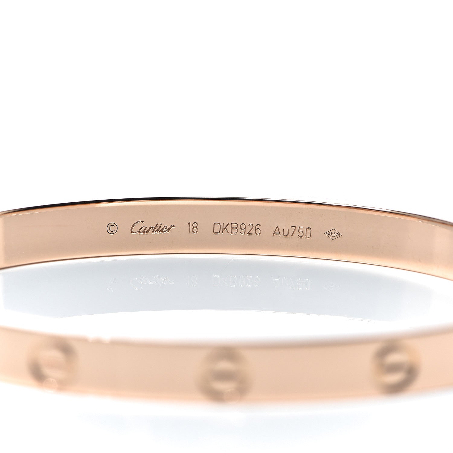 Cartier 18K Pink Gold LOVE Bracelet 18 4 of 6