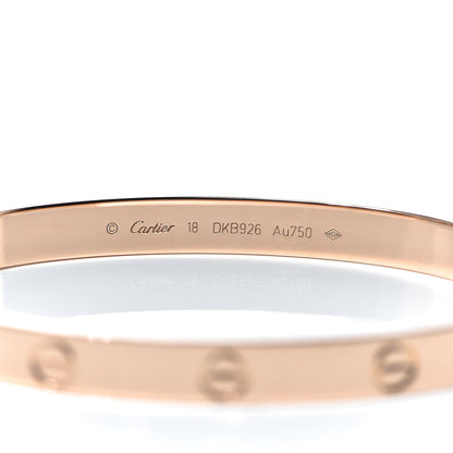 Cartier 18K Pink Gold LOVE Bracelet 18 4 of 6