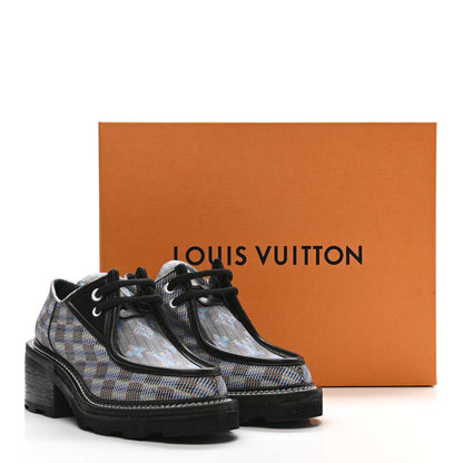 Louis Vuitton Monogram LV Pop Derby Platform Shoes 40 Blue 10 of 10