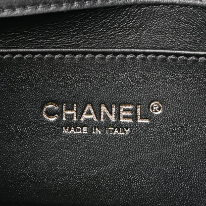 Chanel Patent Lambskin Quilted East West Flap Shoulder Bag Black 6 of 10
