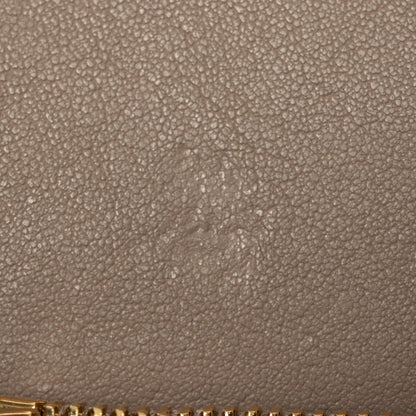 Saint Laurent Sheepskin Matelasse Chevron Monogram Medium College Bag Dark Beige 14 of 14