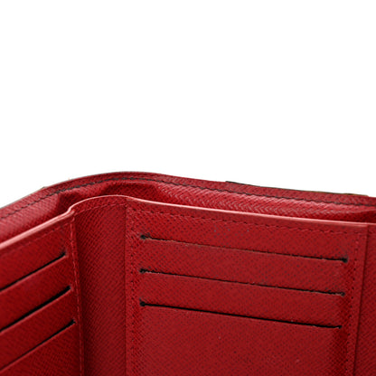 Louis Vuitton Damier Ebene Victorine Wallet Red 7 of 10