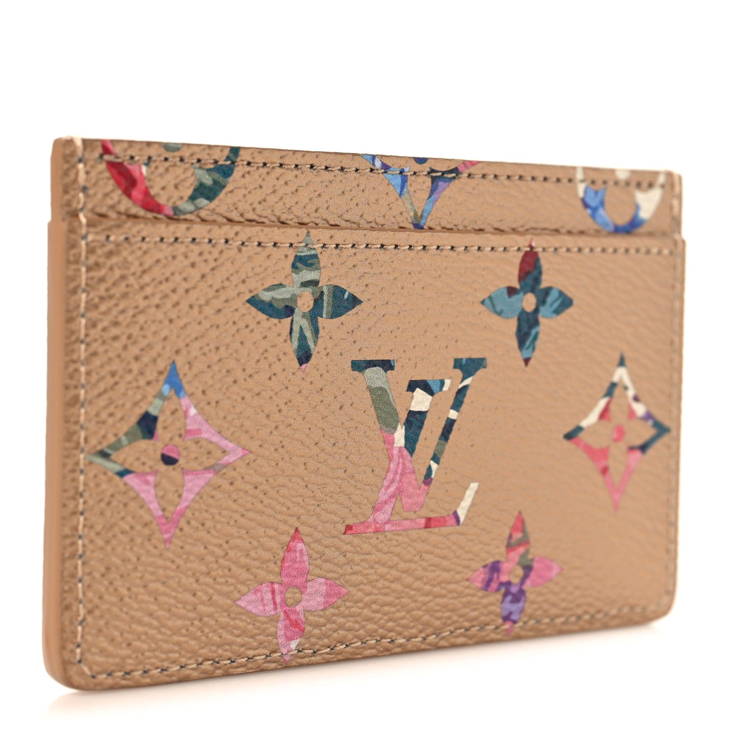 Louis Vuitton Metallic Monogram LV Garden Card Holder Gold 3 of 7