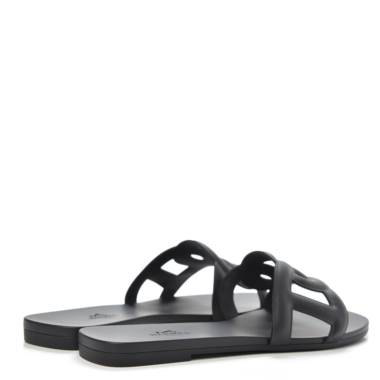Rubber Aloha Sandals 38 Black