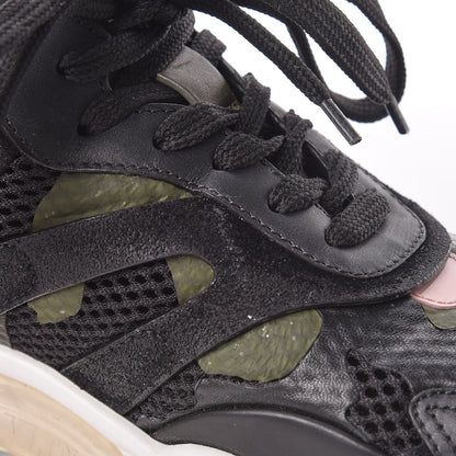 Valentino Garavani Calfskin Suede Camouflage Bounce Sneakers 37 Multicolor 19 of 19