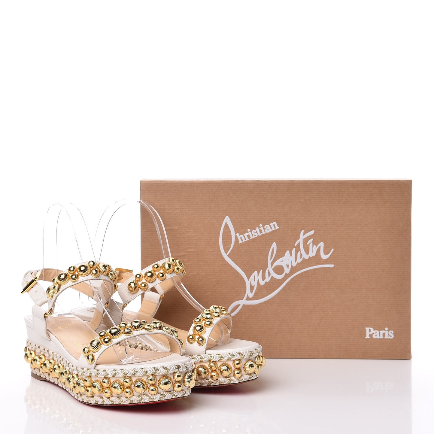 Shiny Nappa Rondaclou 60 Platform Sandals 36 Latte