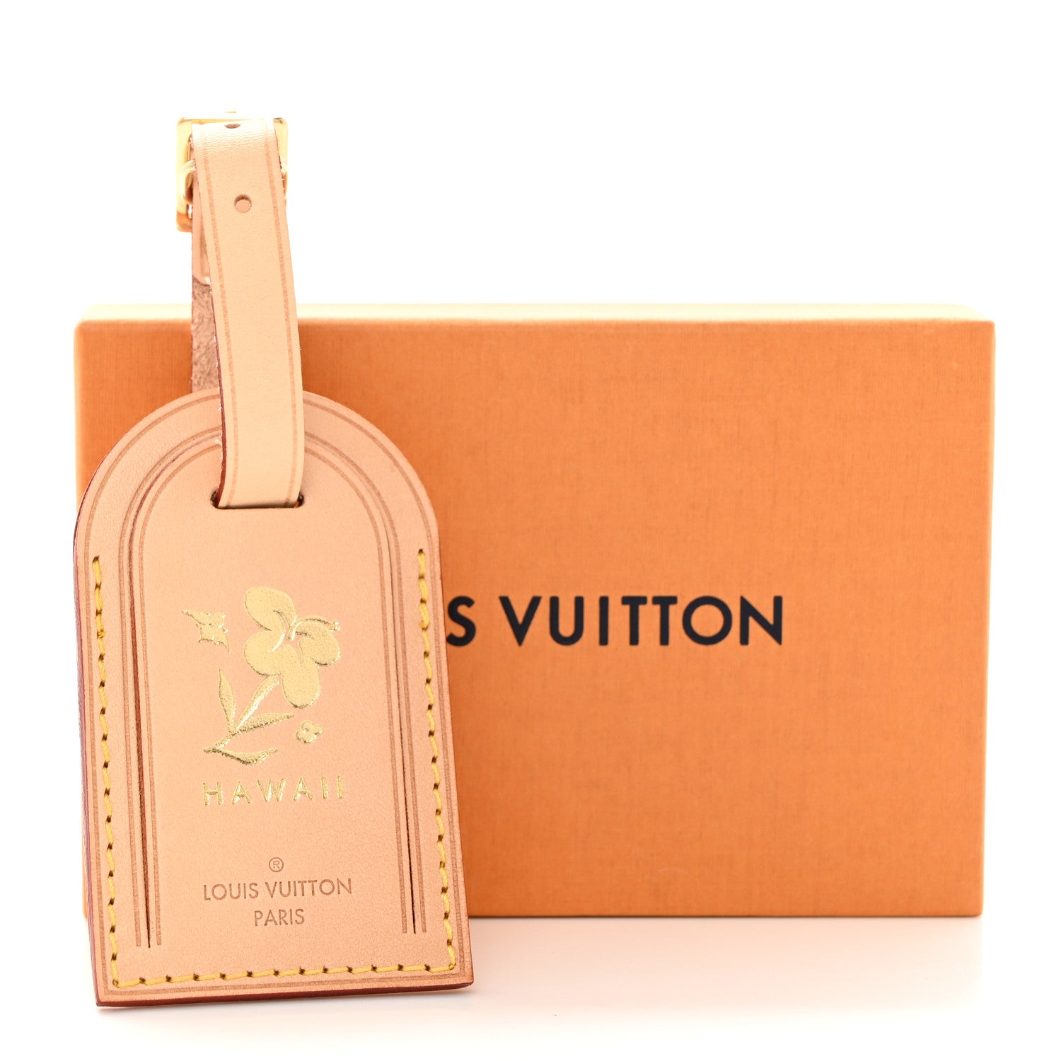 Louis Vuitton LOUIS VUITTON Vachetta Hawaii Luggage Tag 5 of 5