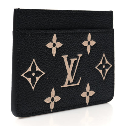 Louis Vuitton Empreinte Card Holder Black Beige 3 of 9