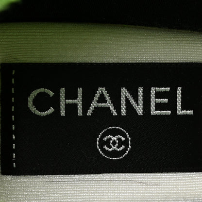 Chanel Nylon Lambskin Suede Calfskin CC Sneakers 37 Green Purple Pink 6 of 7