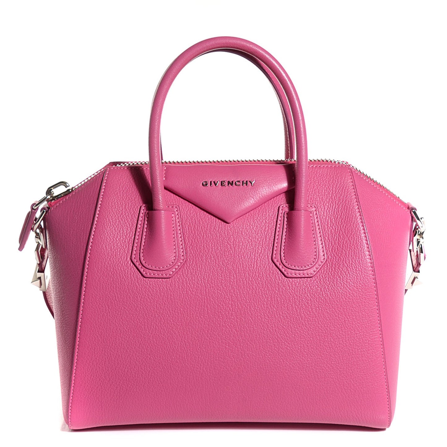 Sugar Goatskin Small Antigona Fuchsia