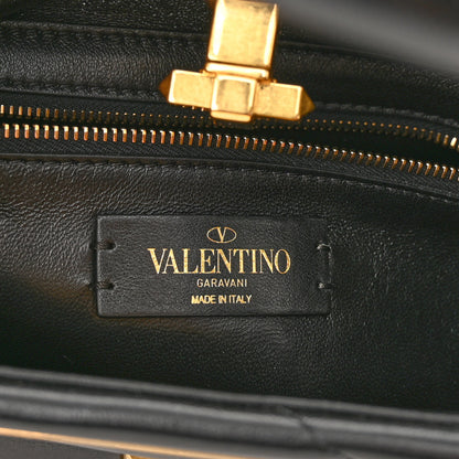 Valentino Garavani Nappa Roman Stud The Handle Bag Black 6 of 9