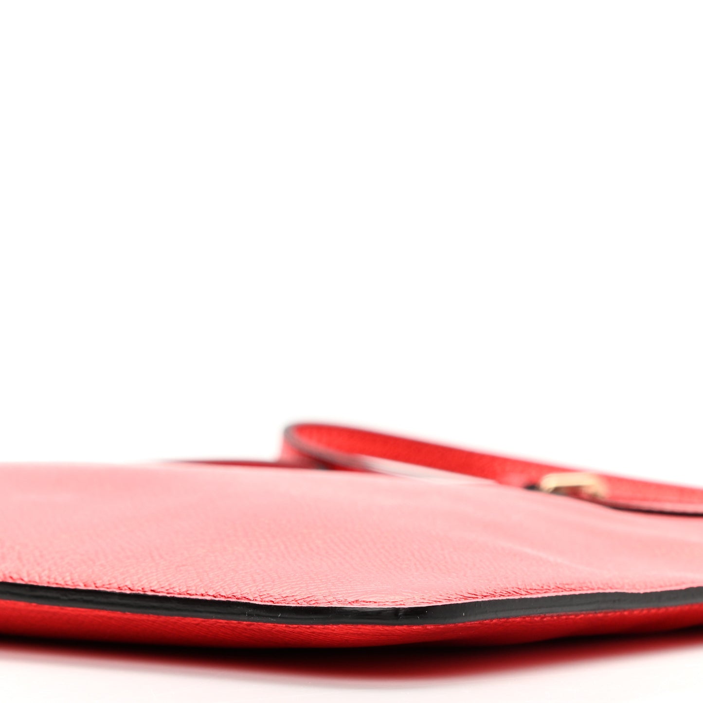 Metallic Grainy Calfskin Crossbody Bag Red