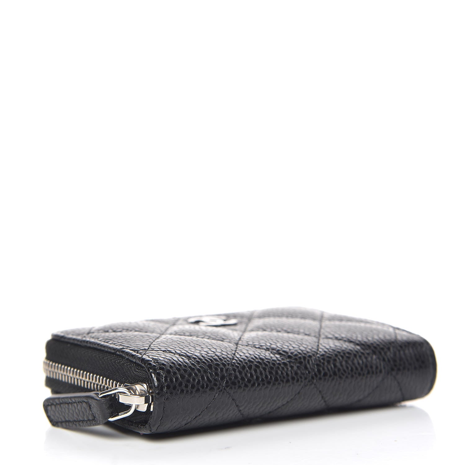 Chanel Caviar Quilted Zip Coin Purse Black 4 of 8