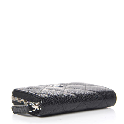 Chanel Caviar Quilted Zip Coin Purse Black 4 of 8