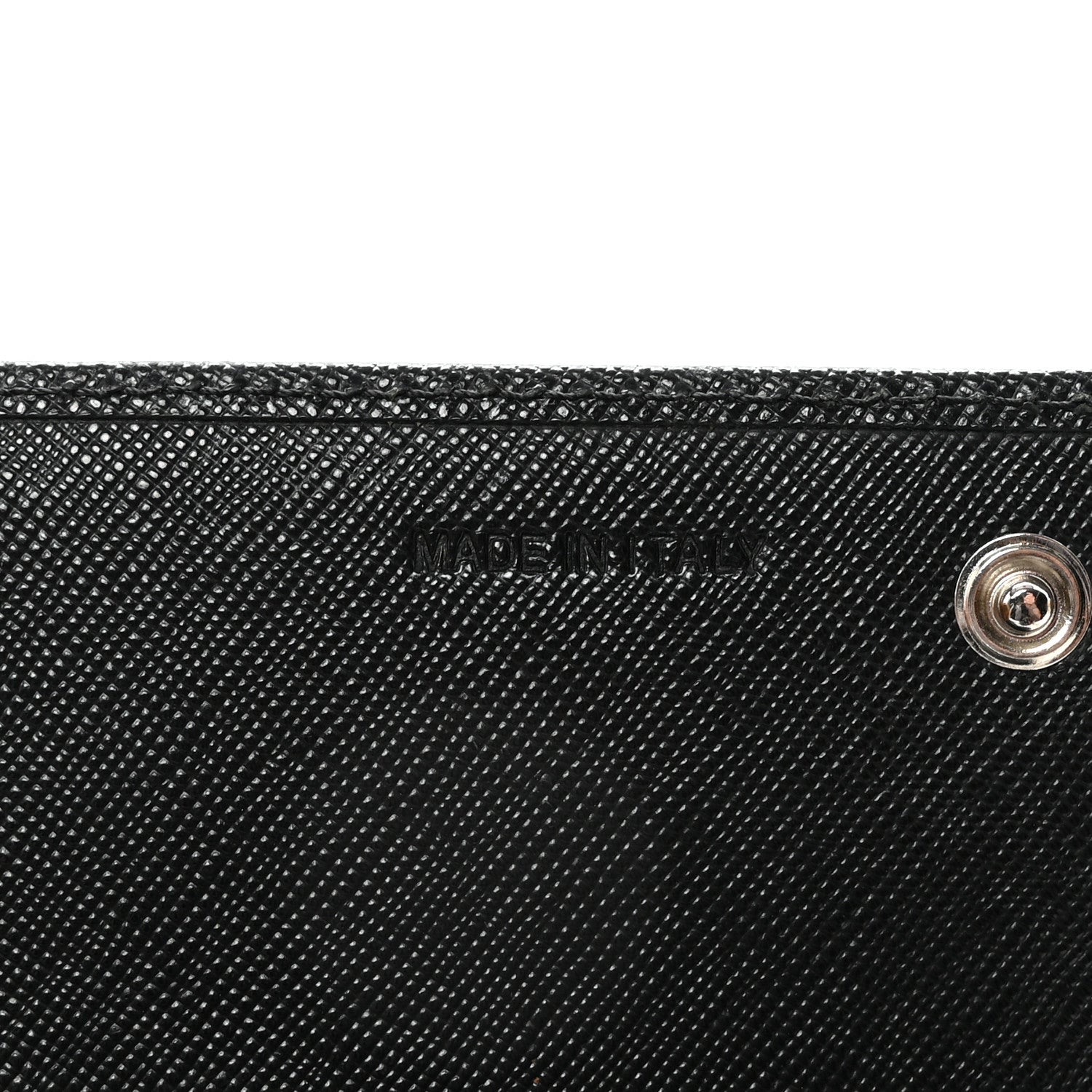 Prada Saffiano Triangle Logo Continental Flap Travel Wallet Black 7 of 8